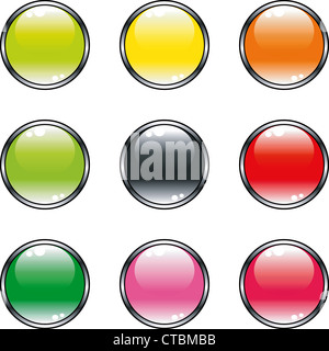 Color buttons for your desifn Stock Photo