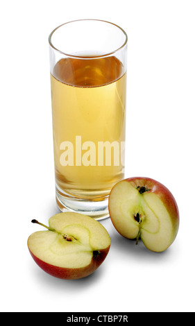 Apple Juice and glass Stock Photo