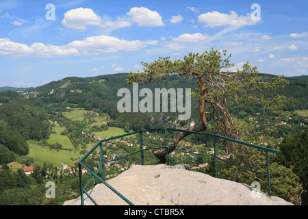 View in Prachovske Skaly, Czech Republic Stock Photo