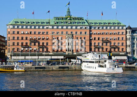 Grand Hotel,The hotel is the only Swedish member of Leading Hotels of the World,Owned by the Wealthy Swedish Wallenberg Family. Stock Photo