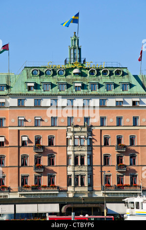 Grand Hotel,The hotel is the only Swedish member of Leading Hotels of the World,Owned by the Wealthy Swedish Wallenberg Family. Stock Photo