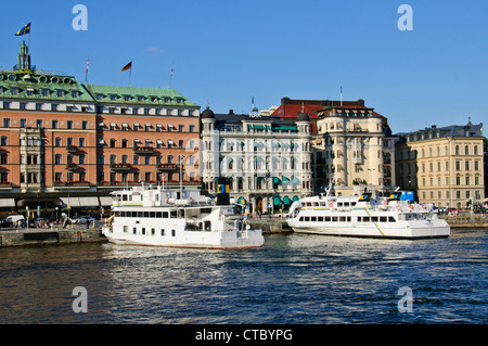 Grand Hotel,The hotel is the only Swedish member of Leading Hotels of the World,Owned by the Wealthy Swedish Wallenberg Family. Stock Photo