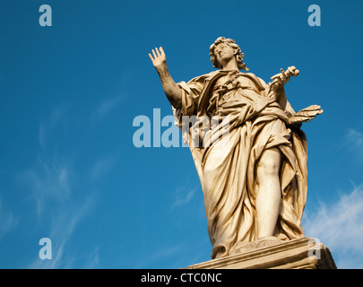 ROME,MARCH - 21: Angel with the Nail from Ponte sant' angelo on March 21, 2012 in Rome, Italy Stock Photo