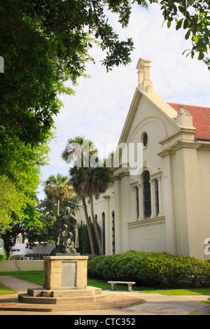 CATHEDRAL BASILICA, HISTORIC DOWNTOWN, SAINT AUGUSTINE, FLORIDA, USA Stock Photo