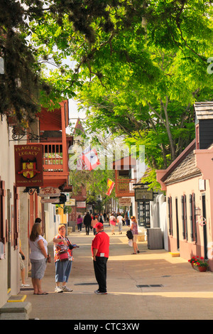 HISTORIC DOWNTOWN, SAINT AUGUSTINE, FLORIDA, USA Stock Photo