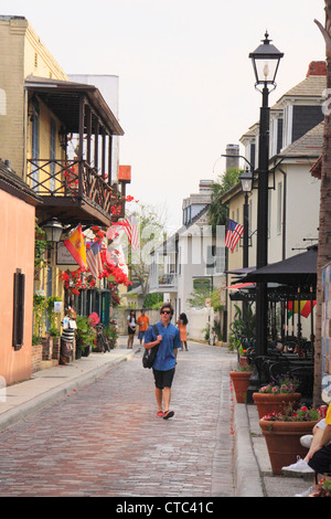 HISTORIC DOWNTOWN, SAINT AUGUSTINE, FLORIDA, USA Stock Photo