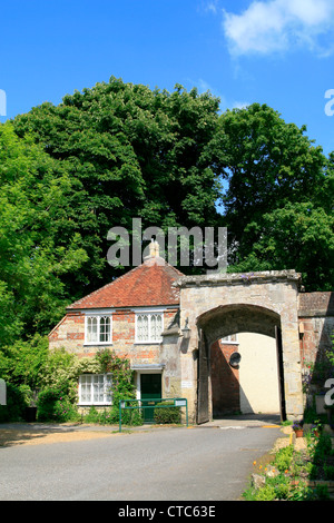 cathedral close Harnham Gate Salisbury England UK Stock Photo