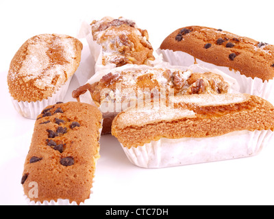 Muffin – Magdalena Valenciana. A local variety of muffin. Made in rectangular shape is typical of the Valencia Region in Spain. Stock Photo