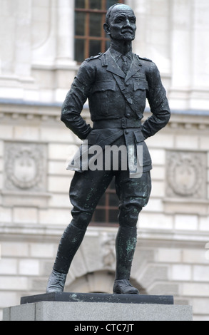 Jan Christian Smuts statue in Parliament Square, London, Britain, UK Stock Photo