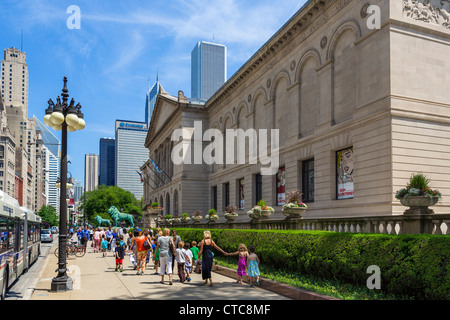 The Art Institute of Chicago on Michigan Avenue, Chicago, Illinois, USA Stock Photo