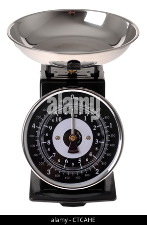 Weighing scales on a "white background". Weighing machine, scale Stock Photo