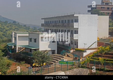 Primary School Campus, Pune, Maharashtra, India Stock Photo