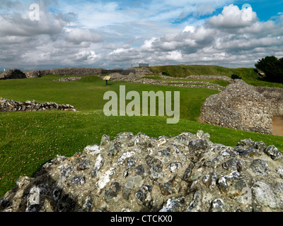 Wiltshire England Old Sarum Ruins Stock Photo