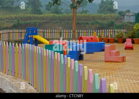 Primary School Campus, Pune, Maharashtra, India Stock Photo