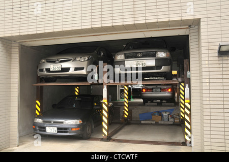 car parking Shinjuku Tokyo Japan Asia Stock Photo