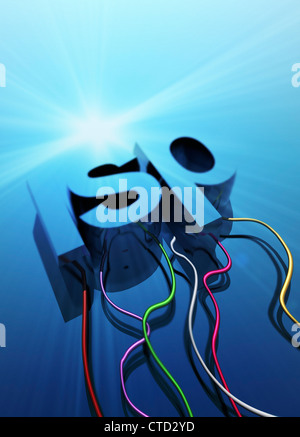 Internet service provider  artwork Stock Photo