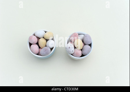 Cadburys Easter Mini Eggs in Cath Kidston Egg Cups Stock Photo