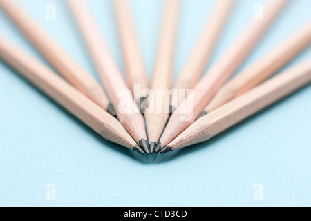 Colouring pencils sharpened. Stock Photo