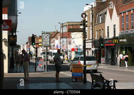 High Street Brentwood Essex England Stock Photo