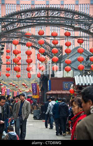 Wangfujing market street - Beijing, China Stock Photo