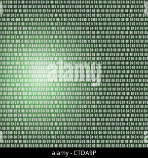 Binary code written Stock Photo