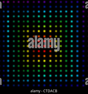 Multicolored dots forming squares Stock Photo