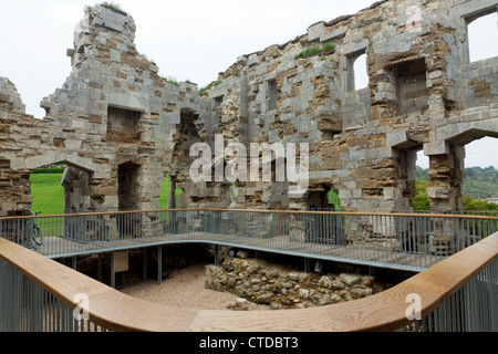 Recently restored Sandsfoot Castle in Weymouth Dorset Stock Photo