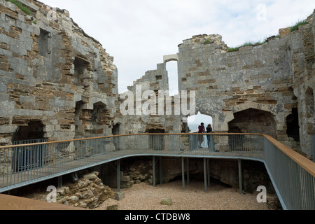 Recently restored Sandsfoot Castle in Weymouth Dorset Stock Photo