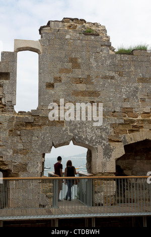 Recently restored Sandsfoot Castle in Weymouth Dorset Stock Photo