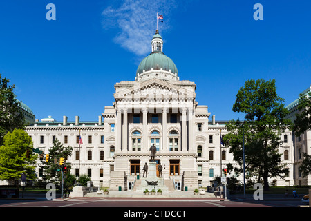 The Indiana Statehouse (State Capitol), Indianapolis, Indiana, USA Stock Photo