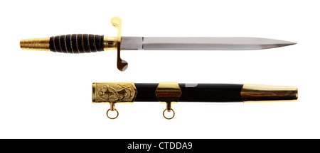 Model of the old dagger with a white background, souvenir Stock Photo