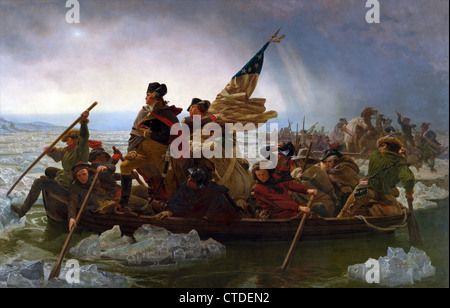 George Washington Crossing the Delaware Stock Photo