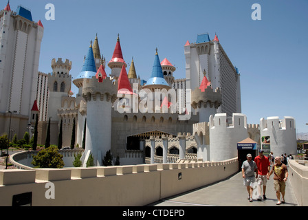 Excalibur Hotel Casino in Las Vegas, Nevada, USA Stock Photo