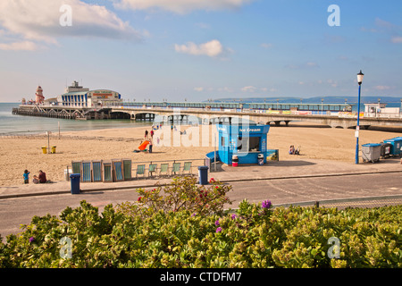 United Kingdom. England. Dorset. Bournemouth sea front and pier. Stock Photo