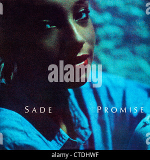 Vinyl LP record album cover from Sade - Promise.  Editorial use only.  Commercial use prohibited. Stock Photo