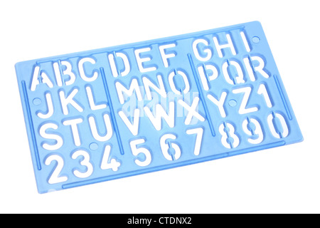 Alphabet Stencil Stock Photo