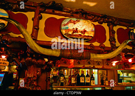 Million Dollar Cowboy Bar, Jackson, Wyoming Stock Photo