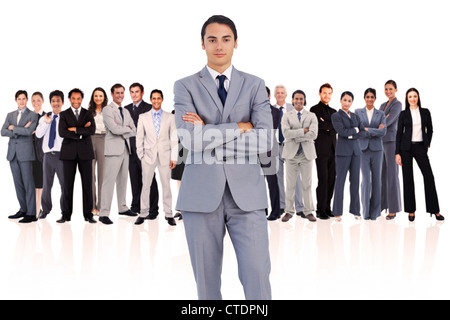 Businessman standing up Stock Photo