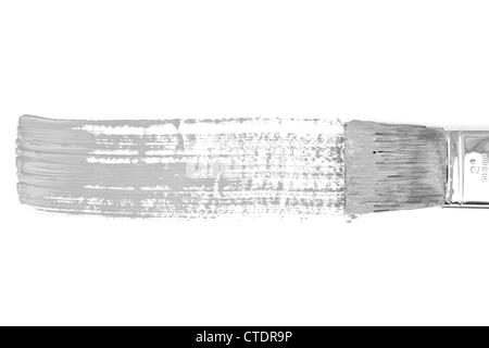 Grey horizontal line of painting Stock Photo