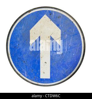 Arrow road sign Stock Photo