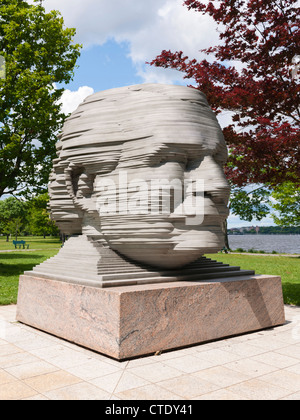 Arthur Fiedler sculpture, Boston Stock Photo