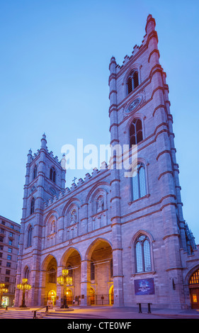 Notre-Dame Basilica, Vieux Montreal Stock Photo