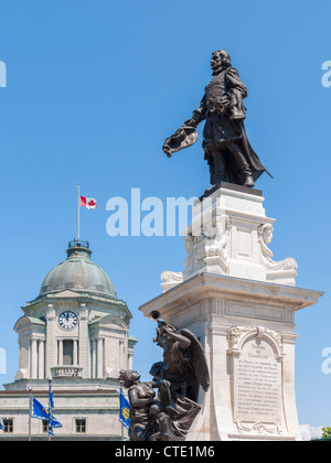 Samuel de Champlain, Quebec City Stock Photo