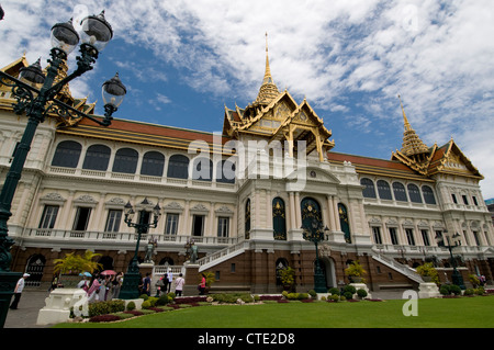 The Chakri Maha Prasat Hall in the Grand Palace of Bangkok, Thailand. Stock Photo