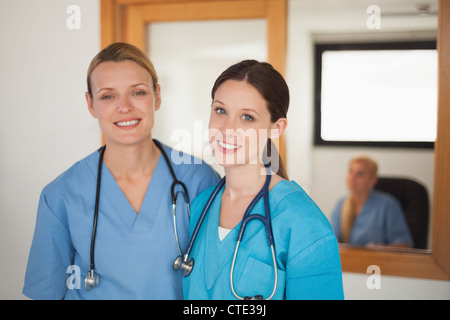 Nurses looking at camera Stock Photo
