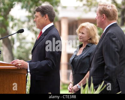 July 18th, 2012: Announcement that the 156-year-old Texas Governor's Mansion has been fully restored. Stock Photo