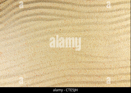 Dry rippled sand for background and texture Stock Photo