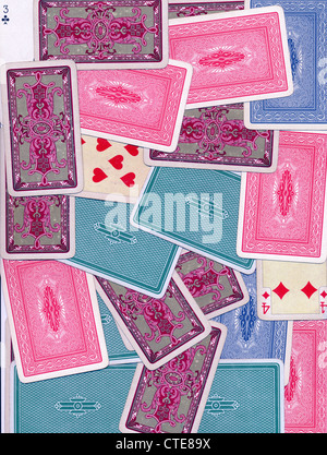 play cards back texture Stock Photo - Alamy