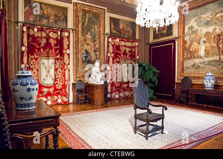 Concierge Hall (Sala do Reposteiro) in the Ajuda National Palace ...