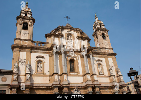 Chiesa di San Domenico, Via Roma, Palermo, Sicily, Italy. Stock Photo